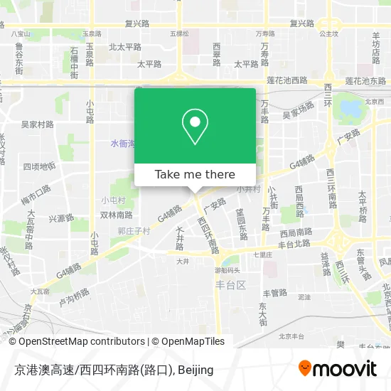京港澳高速/西四环南路(路口) map