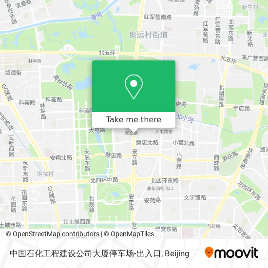 中国石化工程建设公司大厦停车场-出入口 map