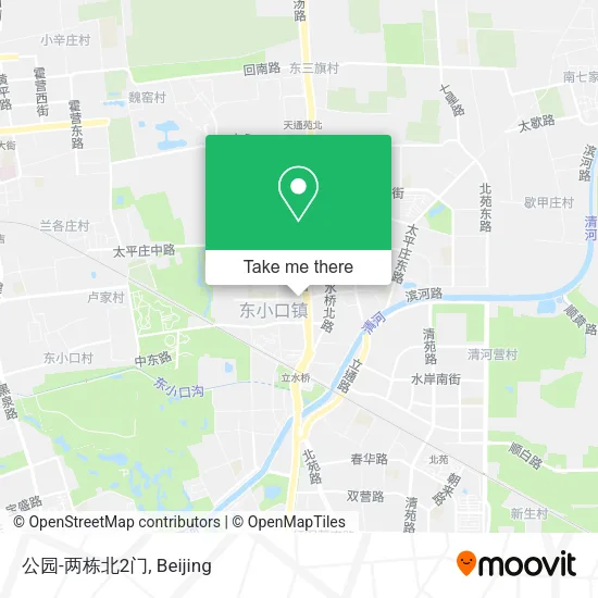 公园-两栋北2门 map