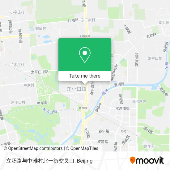 立汤路与中滩村北一街交叉口 map