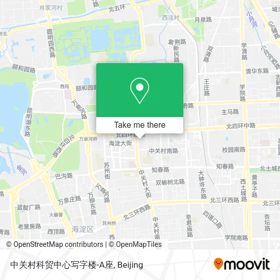 中关村科贸中心写字楼-A座 map