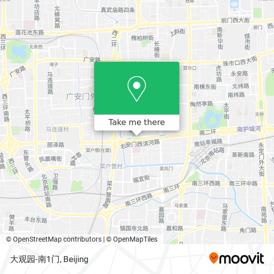 大观园-南1门 map