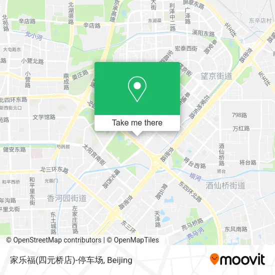 家乐福(四元桥店)-停车场 map