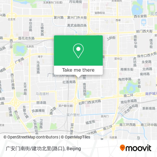 广安门南街/建功北里(路口) map