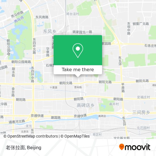 老张拉面 map