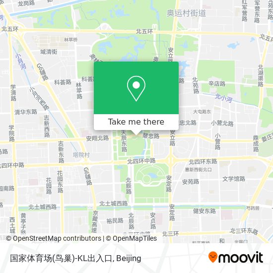 国家体育场(鸟巢)-KL出入口 map