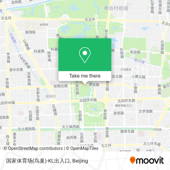 国家体育场(鸟巢)-KL出入口 map