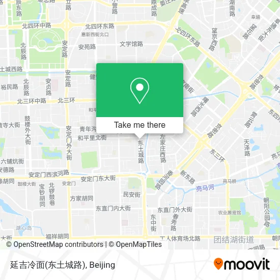 延吉冷面(东土城路) map