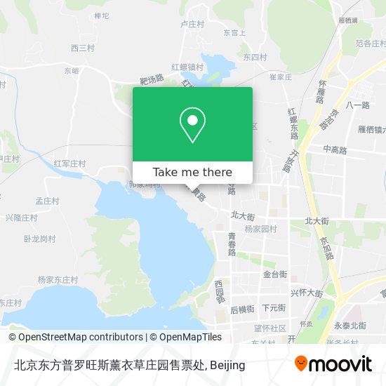 北京东方普罗旺斯薰衣草庄园售票处 map