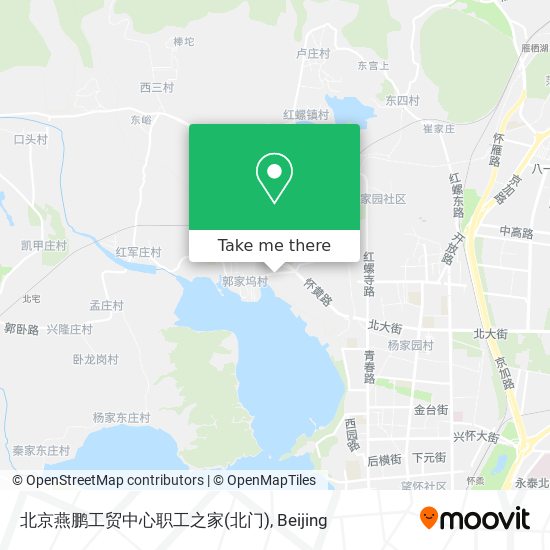 北京燕鹏工贸中心职工之家(北门) map
