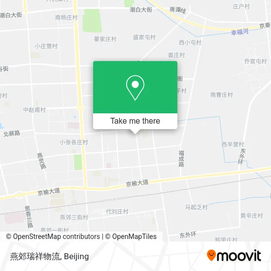 燕郊瑞祥物流 map