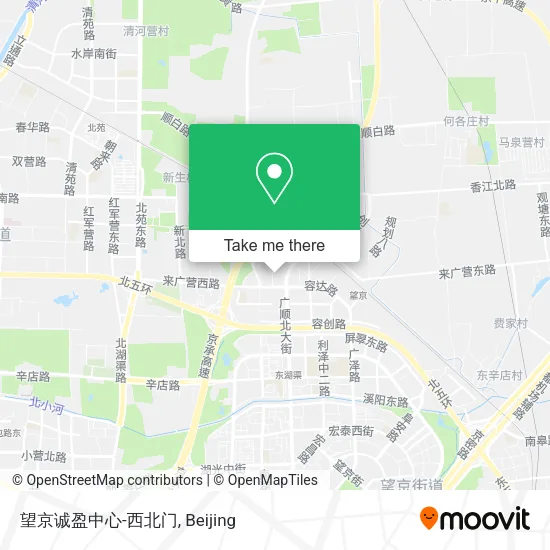 望京诚盈中心-西北门 map
