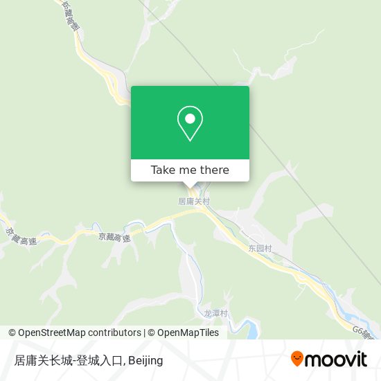 居庸关长城-登城入口 map