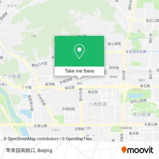 苹果园南路口 map
