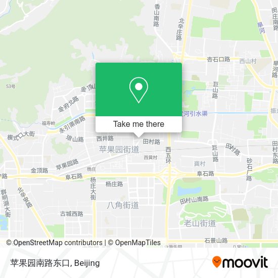 苹果园南路东口 map