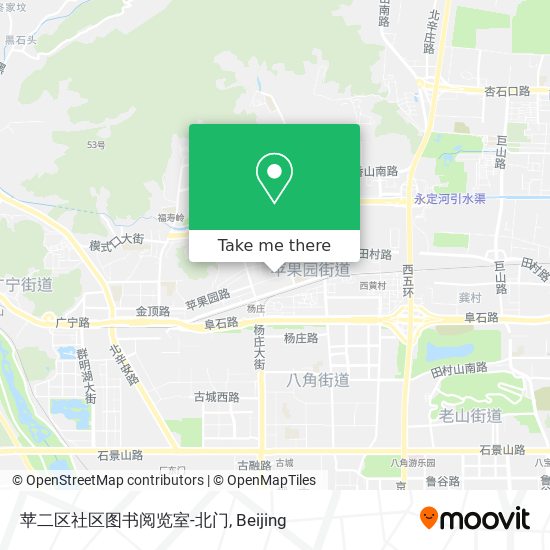苹二区社区图书阅览室-北门 map