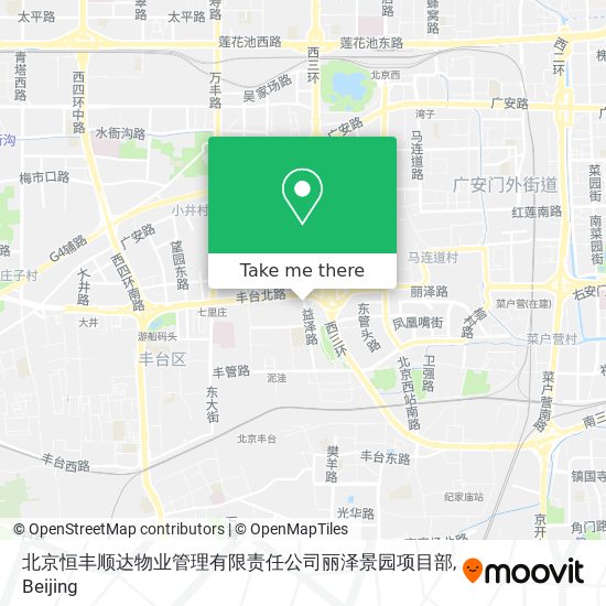 北京恒丰顺达物业管理有限责任公司丽泽景园项目部 map