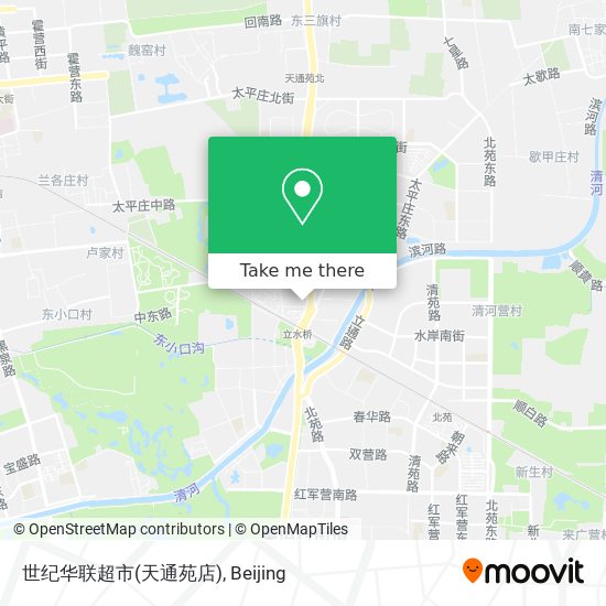 世纪华联超市(天通苑店) map
