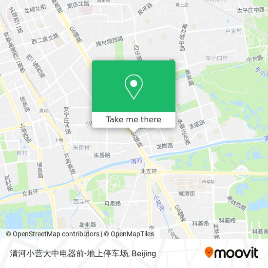 清河小营大中电器前-地上停车场 map