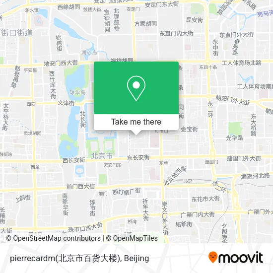 pierrecardm(北京市百货大楼) map
