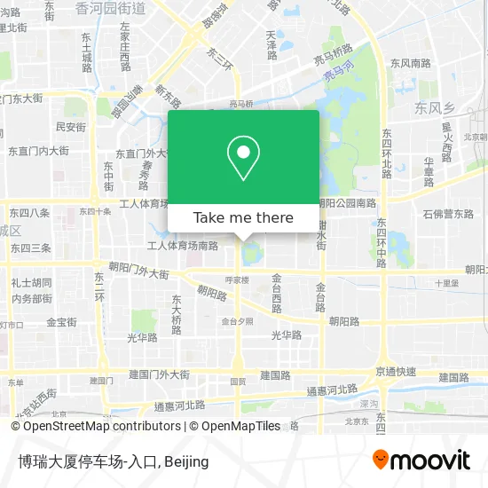 博瑞大厦停车场-入口 map