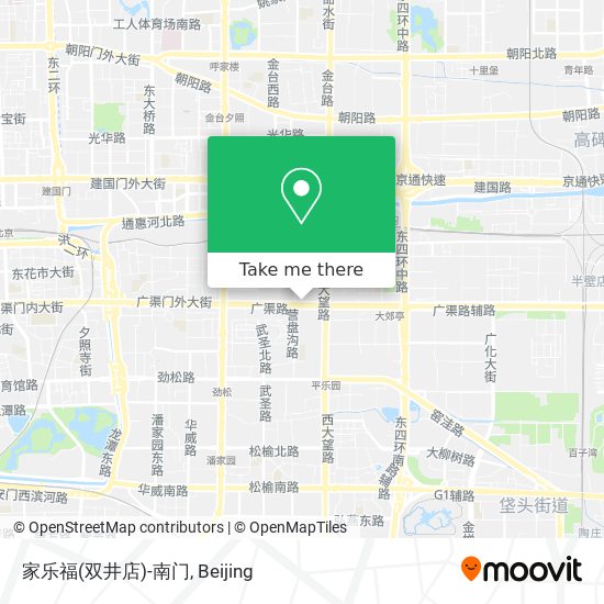 家乐福(双井店)-南门 map