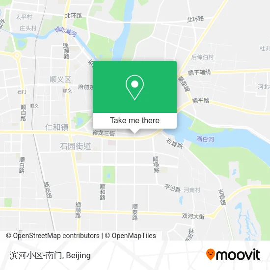 滨河小区-南门 map