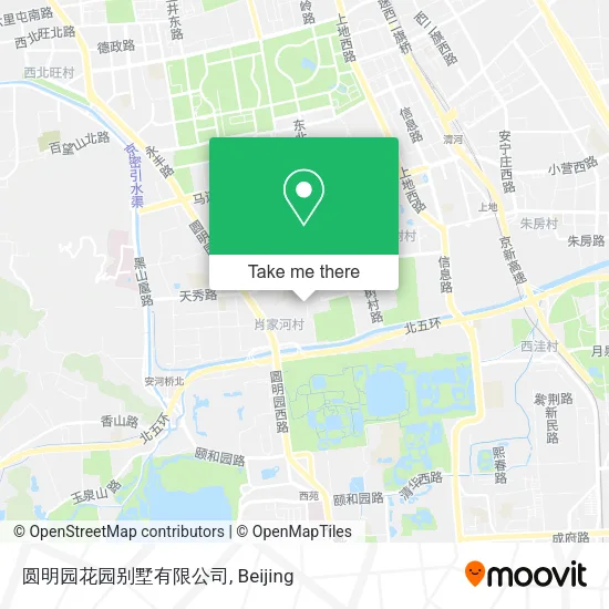 圆明园花园别墅有限公司 map