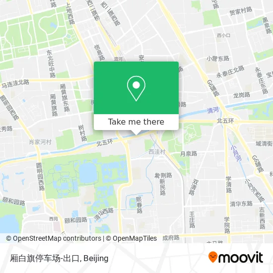 厢白旗停车场-出口 map