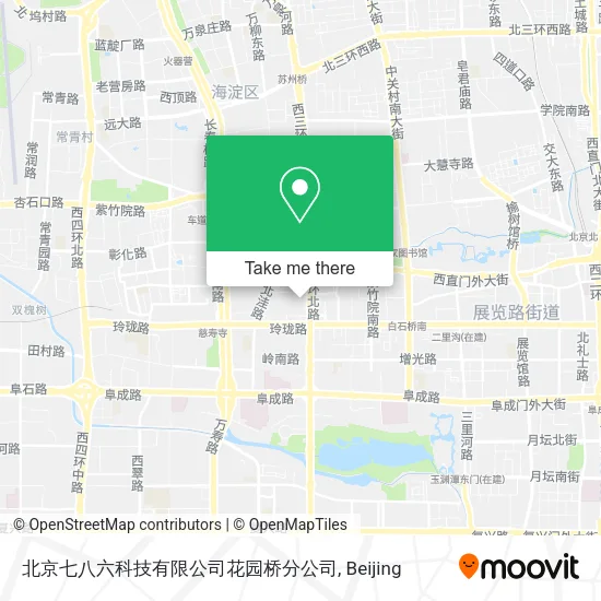北京七八六科技有限公司花园桥分公司 map
