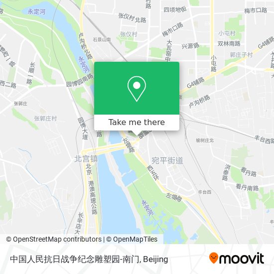 中国人民抗日战争纪念雕塑园-南门 map