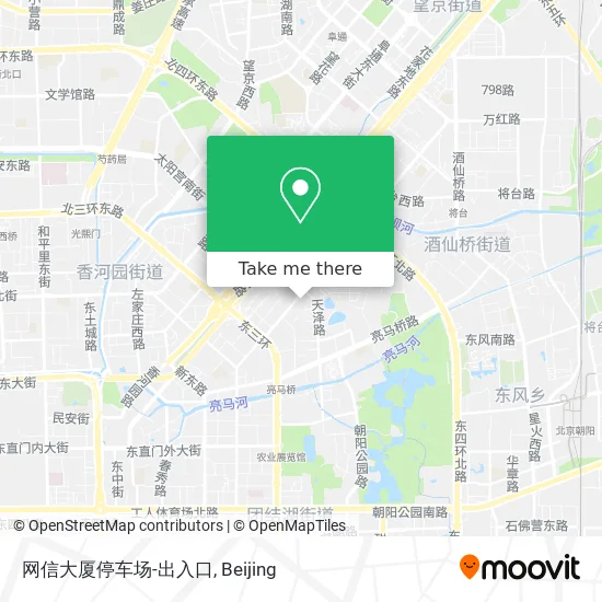 网信大厦停车场-出入口 map