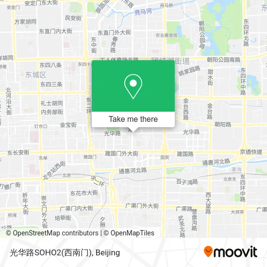 光华路SOHO2(西南门) map