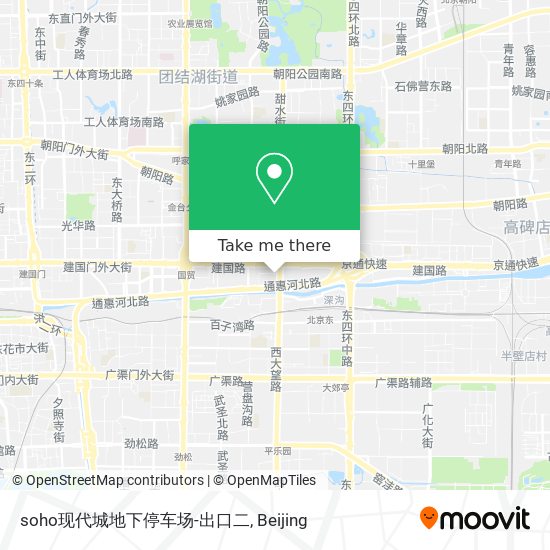 soho现代城地下停车场-出口二 map