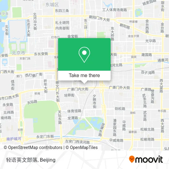 轻语英文部落 map