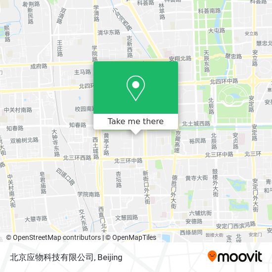 北京应物科技有限公司 map