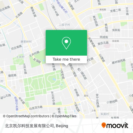 北京凯尔科技发展有限公司 map