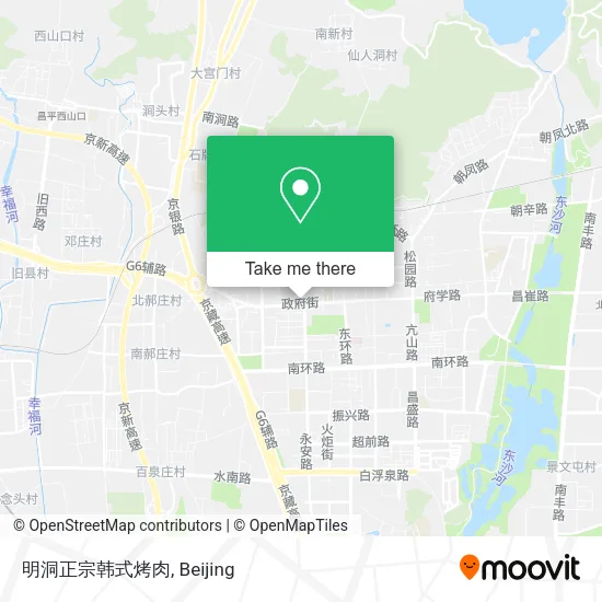 明洞正宗韩式烤肉 map