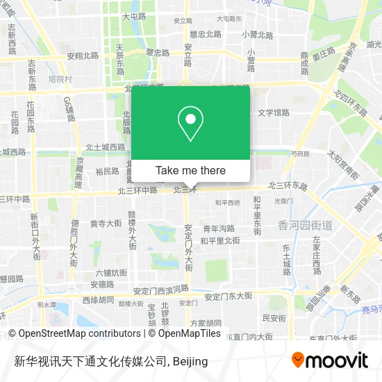 新华视讯天下通文化传媒公司 map