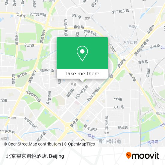 北京望京凯悦酒店 map