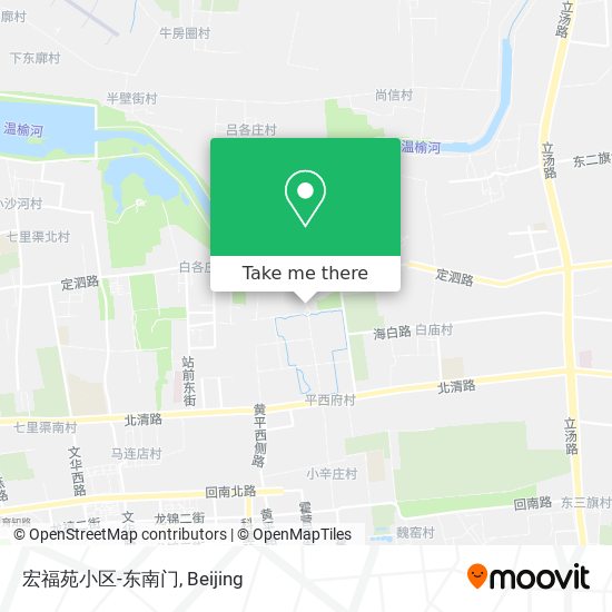 宏福苑小区-东南门 map
