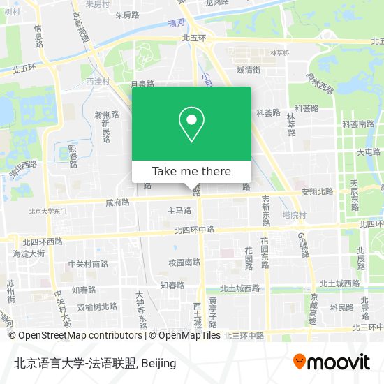 北京语言大学-法语联盟 map
