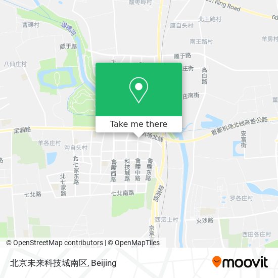 北京未来科技城南区 map