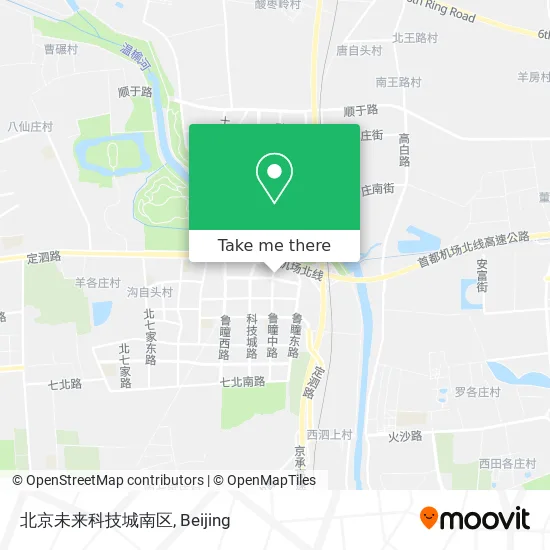 北京未来科技城南区 map