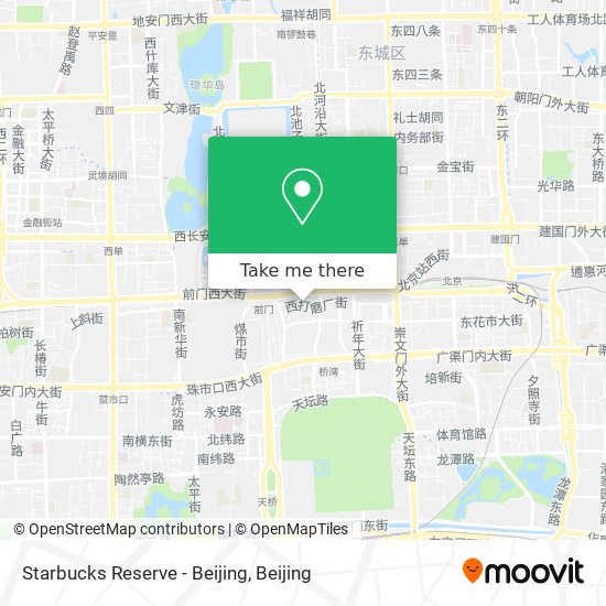 Starbucks Reserve - Beijing map