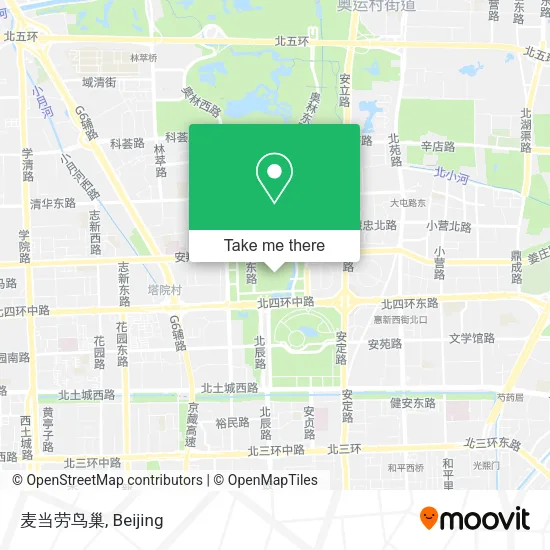 麦当劳鸟巢 map