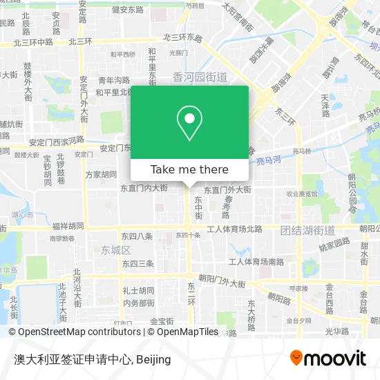 澳大利亚签证申请中心 map