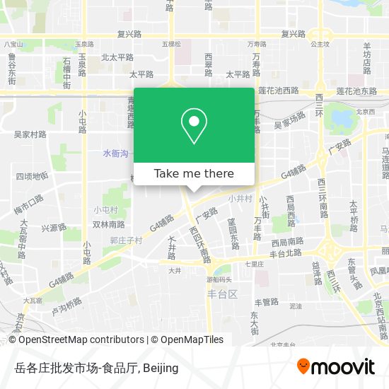 岳各庄批发市场-食品厅 map