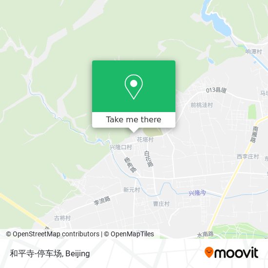 和平寺-停车场 map