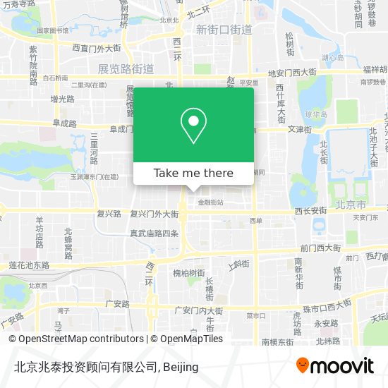 北京兆泰投资顾问有限公司 map